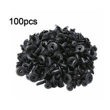 100pcs Car Plastic Rivets 6mm Hole Fastener Bolt cap Auto Fender Bumper Push Pin Clips universal Screw cap 2024 - buy cheap