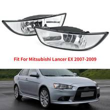 1 Pair Car Front Fog Lights Assembly For Mitsubishi Lancer EX 2007-2009  Car Front Bumper Grille Driving Fog Lights With Bulb 2024 - buy cheap