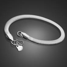 Pulsera de plata 100% para hombre, diseño creativo de serpiente, cadena de plata maciza de 18-20cm de longitud, sin decoloración, accesorios de fiesta de joyería para hombre 925 2024 - compra barato