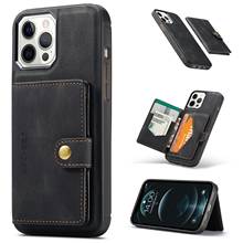 Leather Wallet Card Bag Magnetic Case For iPhone 12 Pro Max Mini Cases For iPhone 11 Pro Max 8 7 Plus XR XS Max X SE 2020 Cover 2024 - купить недорого