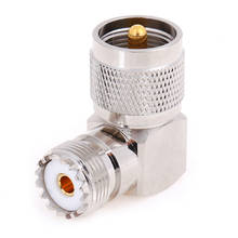 1pc new UHF SO-239 Female To UHF PL-259 Male Right Angle 90 Degree RF Connector 2024 - buy cheap