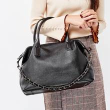 100% Real Leather Handbags Women Chain Crossbody Bag Luxury Designer Large Capacity Genuine Leather Tote Shoulder Messenger Bags 2024 - buy cheap