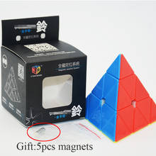 Mofangge X-man Bell Magnetic Magic Cube Qiyi Triangle Cube Speed Puzzle Educational Toys For Children Cubo Magico 2024 - buy cheap