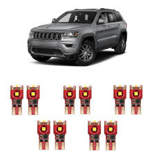 10pc w5w Car LED lighting For jeep renegade wrangler grand cherokee 3 4 mk2 CHEROKEE kj kl xj COMMANDER XK XH interior light kit 2024 - buy cheap