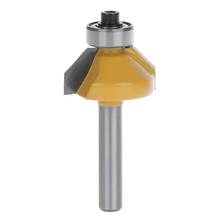 1/4 "haste redonda 5/16" comprimento de corte 45 graus chanfro roteador cortador bit novo 2024 - compre barato