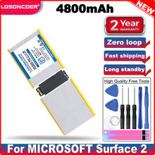 Аккумулятор LOSONCOER P21G2B на 4800 мА · ч для ноутбука Surface RT 2 II RT2 Tablet MH29581 2ICP3/97/106 2024 - купить недорого