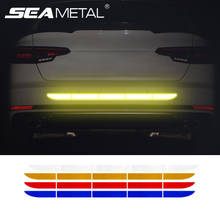 Car Reflective Tape Stickers Exterior Warning Strip Reflect Tape Traceless Protective Car Sticker Trunk Body Auto Accessories 2024 - buy cheap