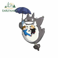 EARLFAMILY 13 см x 9,3 см для Totoro автомобильные наклейки «сделай сам», Переводные картинки на бампер, водонепроницаемые устойчивые к царапинам виниловые наклейки, украшения 2024 - купить недорого