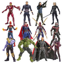 Marvel Avengers Star Lord Iron Man Spiderman Doctor Strange Thanos Black Widow Captain America Hulk SHF Action Figure Toy 2024 - buy cheap