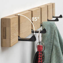 Nordic Fashion Home Decor Nailless Folding Coat Hook Hallway Bedroom Door Hat Clothes Rack Hanger Kitchen Toilet Wall Brack Hook 2024 - buy cheap