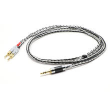 Cable de actualización de auriculares Chapado en plata, estéreo de 3,5mm, 8 croes, para HD700, HE400i, HE1000, HE6, HE500, EDX, M1060, M1060c 2024 - compra barato