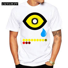 Tears of Osiris Men T-Shirt Geometric Printed Cool t shirt Men Summer Short Sleeve Casual White Tops Hipster Tees 2024 - buy cheap