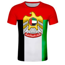 Camiseta personalizada de los Emiratos Árabes Unidos para hombre, ropa árabe con emblema de la bandera, DIY, Jersey con número y nombre del país de Dubái 2024 - compra barato