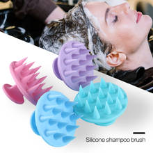 Escova de massagem do couro cabeludo, shampoo de silicone escova massageadora de cabelo escova de banho escova de pente ferramenta de cuidados 2024 - compre barato