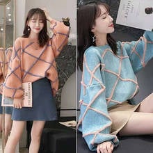 Autumn Winter Korean Knitting Sweater Women Pullover Loose Fashion Female Casual Jumper Shirt Knitwear Tops f2094 2024 - buy cheap