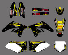 H2cnc gráficos & fundo decalque adesivo kits para suzuki rmz250 RM-Z250 2007 2008 2009 rmz RM-Z 250 2024 - compre barato