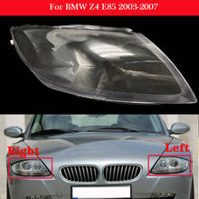 Cubierta de faro delantero de coche para BMW Z4, E85, 2003-2007, pantalla de lámpara, carcasa de lente de cristal 2024 - compra barato