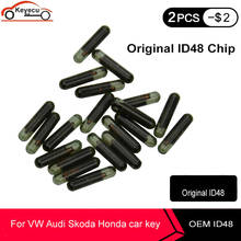 Keyecu-chave de carro oem id48, chip original em branco (tp08) (oem) para volkswagen, skoda, seat, audi, honda 2024 - compre barato