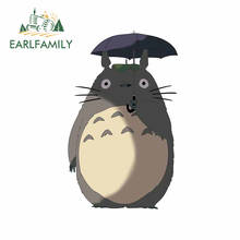 Earlfamily-adesivo engraçado para totoro, 13cm x 8.1cm, vinil, decalque para carro, à prova d'água, oclusão, decoração 2024 - compre barato