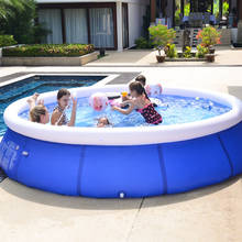 Бесплатная доставка 360*90 см надувной плавательный бассейн для детей детский бассейн большой размер надувной бассейн с бесплатным насосом 2024 - купить недорого
