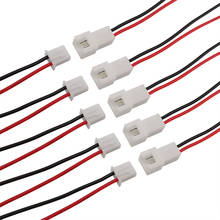 10/5 pces xh2.54 2 pinos passo 2.54mm conector de cabo de fio macho plug & fêmea soquete cabo de carregamento da bateria fio 26awg comprimento 200mm 2024 - compre barato
