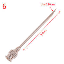 10pcs NO.6 Stainless Steel Syringe Dispensing Blunt Needle Tip Pin Adhesive 2024 - buy cheap