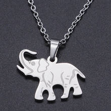 Elephant Stainless Steel Charm Necklace for Women Dainty Steel Necklaces Dropshipping Fashion Jewelry Necklaces Accept OEM Order 2024 - buy cheap