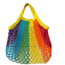 Mesh Shopping Bag Reusable String Fruit Storage Handbag Totes Women Shopping Mesh Net Woven Bag Shop Grocery Tote Bag 2024 - buy cheap