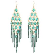 LosoDo new bohemian retro ethnic style women earrings Long style tassel temperament handmade irregular earrings fashion jewelry 2024 - buy cheap