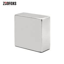 ZOOFOXS 1 шт. 37x37x17 мм 40x40x20 мм блок сильный неодимовый магнит редкоземельный квадратный мощный магнит 40*40*20 мм 2024 - купить недорого