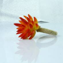 Soporte de anillo de servilleta de Planta Artificial elegante, 10 piezas, qn21011407, Envío Gratis 2024 - compra barato