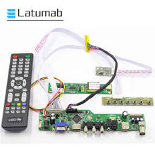 Placa de controlador latumab, compatível com controle de tela lcd + usb + vga + hdmi, 15.4x1280, para carro 2024 - compre barato