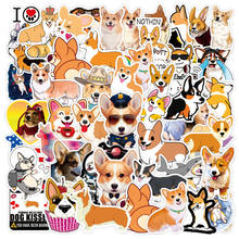 50pcs/Pack Animals Dogs Corgis Stickers Skateboard Luggage Guitar Vsco Girl Waterproof PVC Cute Graffiti Sticker Kids Toys 2024 - buy cheap