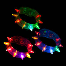 Free shipping 12PCS glow bangle Light Up 8LED Bracelets 3 Modes Flashing Strobe Blinking Rave  Party Club Festival Accessories 2024 - buy cheap