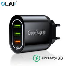 Зарядное устройство OLAF USB 3,0 18 Вт, быстрое зарядное устройство QC3.0 для Samsung S10, Xiaomi Mi9, iPhone X, настенное зарядное устройство для телефона 2024 - купить недорого