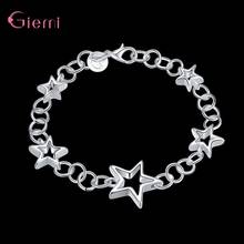 Charm Star Bracelet 925 Sterling Silver Chain Bracelet for Women Girls Chic Stars Jewelry Fashion Accessories Big Sale 2024 - buy cheap