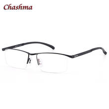 Chashma óculos masculinos de liga de titânio, armação dourada, óculos para homens de grau de luz azul 2024 - compre barato
