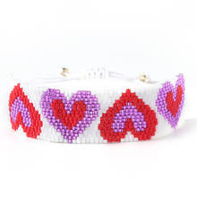 ZHONGVI MIYUKI Heart Bracelet Women 2020 Handmade Beads Cuff Bracelets Fashion Woven tassel Loom Pulseras Mujer Moda Girl GIfts 2024 - buy cheap