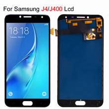 Samsung-tela lcd amoled, testada, sensível ao toque, para galaxy j4, j400, j400f, j400g/ds 2024 - compre barato