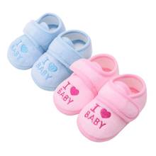 Ins bonito adorável sapatos de bebê da criança primeiros caminhantes algodão macio sola skid-proof crianças 0-18m 2024 - compre barato