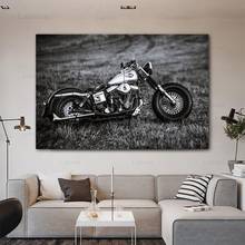 Car Poster Cool Motorcycle Canvas Painting Black and White Wall Art and Prints Boy Room Racing Club Decor Pictures No Frame 2024 - buy cheap