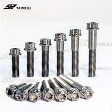 TAIMEILI Titanium screw, torx head flange screw, m8x15 / 20 / 25 / 30 / 35 / 40 / 45 / 50m thread pitch, 1.25 motorcycle screw 2024 - buy cheap