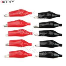 OOTDTY 10Pcs 28mm Alligator Leads Crocodile Test Clip for Electrical Jumper Wire Cable 2024 - buy cheap