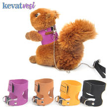 Small Pet Squirrel Harness Pu Adjustable Vest Harness Set Guinea Pig Harness Small Rabbit Outdoor Accessories 2024 - buy cheap