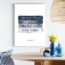 Deuteronomy 31:8 Bible Verse Prints Do Not Fear Quote Poster I Will Be With You Christian Wall Art Canvas Painting Picture Decor 2024 - buy cheap
