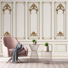 Murales de yeso 3D de estilo europeo personalizados, decoración moderna para dormitorio, sala de estar, sofá, TV, Mural 2024 - compra barato