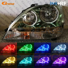 Para Lexus RX 300 RX300 1999, 2000, 2001, 2002, 2003 BT App Control remoto RF Multi-Color Ultra brillante RGB kit de luces LED Ojos de Ángel 2024 - compra barato