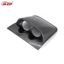 R-EP Auto Car 52mm Gauge Holder Pod Universal 2-Gauge Dash Dome Plastic Single Black Carbon Fiber 2024 - buy cheap