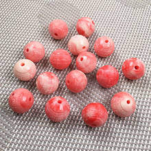 Coral sintético gravura padrão redondo soco solto grânulos isolamento grânulo para fazer jóias diy colar pulseira acessórios 2024 - compre barato