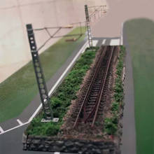 35 X 9cm 1:87 HO Scale Train Model Track Sand Table Railway Decoration With Catenary Miniatures Landscape Accessories 2024 - buy cheap